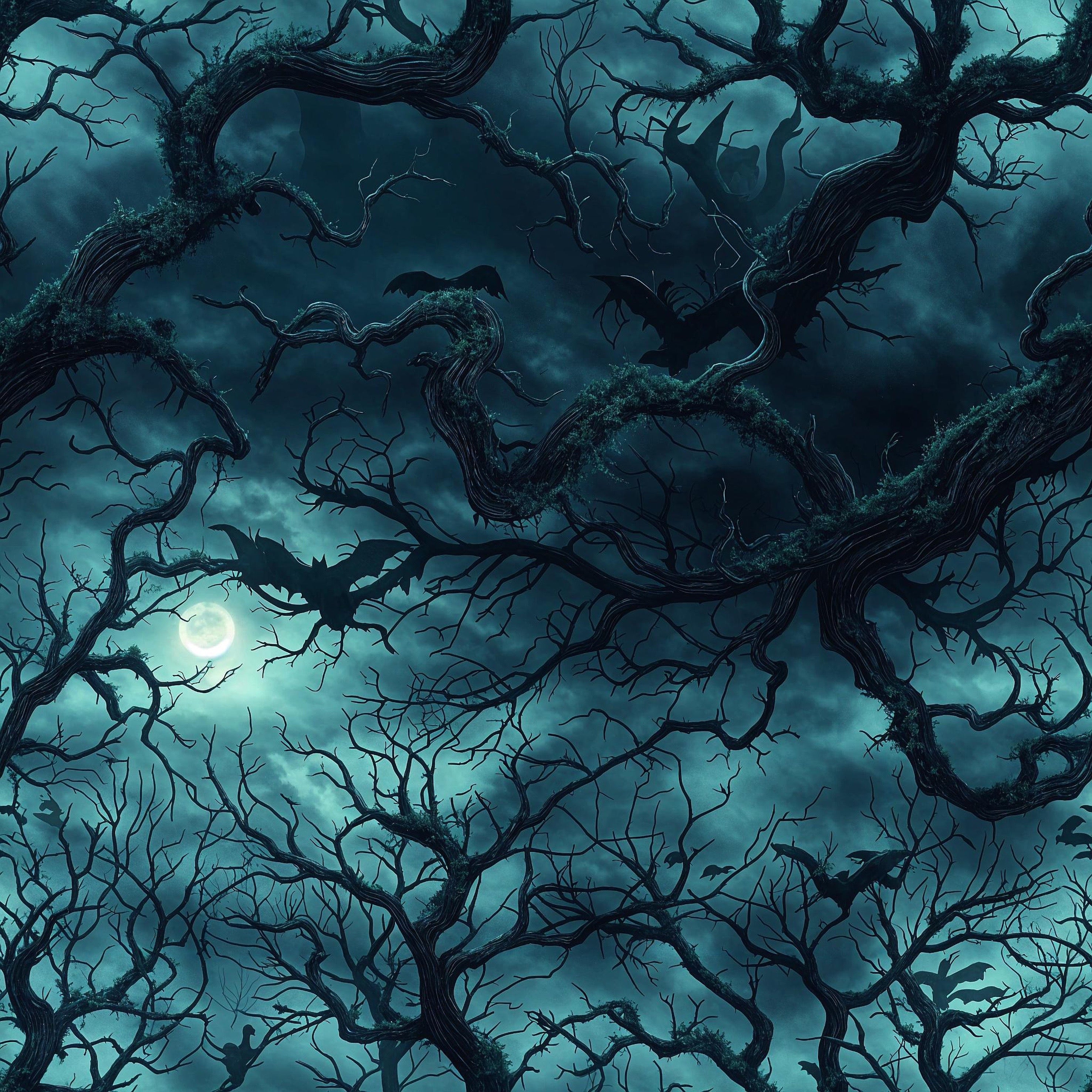 Halloween bei Nacht Kuschelstoff Vorbestellung